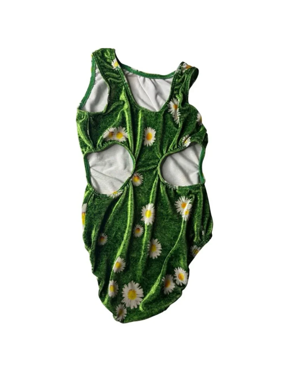 GK Velvet Leotard Gymnastics Dance Daisy Grass Graphic Size Child Large